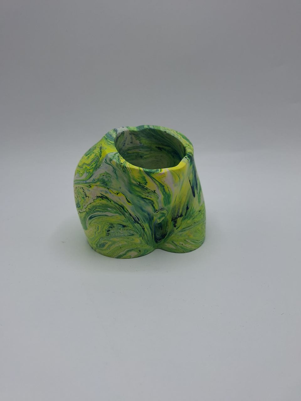 Creek Jesmonite Bum Pot Green Dreams