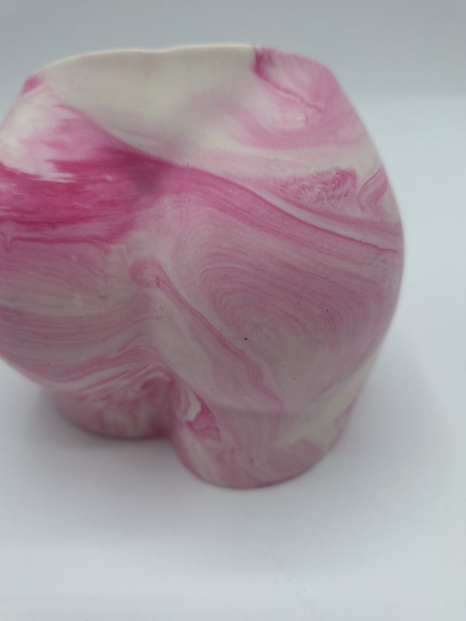 Creek Jesmonite Bum Pot Raspberry Ripple