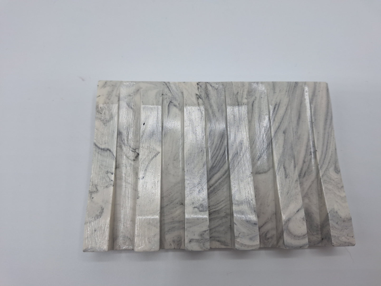 Triumph Jesmonite Angled Soap Dish in Grey Marble