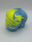 Creek Jesmonite Bum Pot Neon Yellow and blue