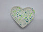 Jesmonite Heart Green Terrazzo Trinket Dish