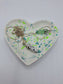 Jesmonite Heart Green Terrazzo Trinket Dish