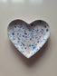 Jesmonite Heart Blue Terrazzo Trinket Dish