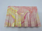 Triumph Jesmonite Angled Soap Dish in Pink and Yellow Marble