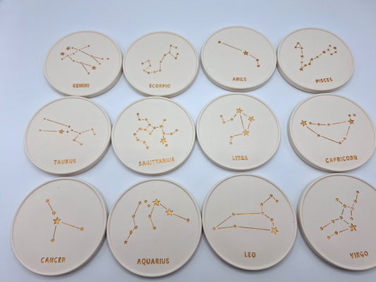 Handcrafted Jesmonite Astrology Coasters