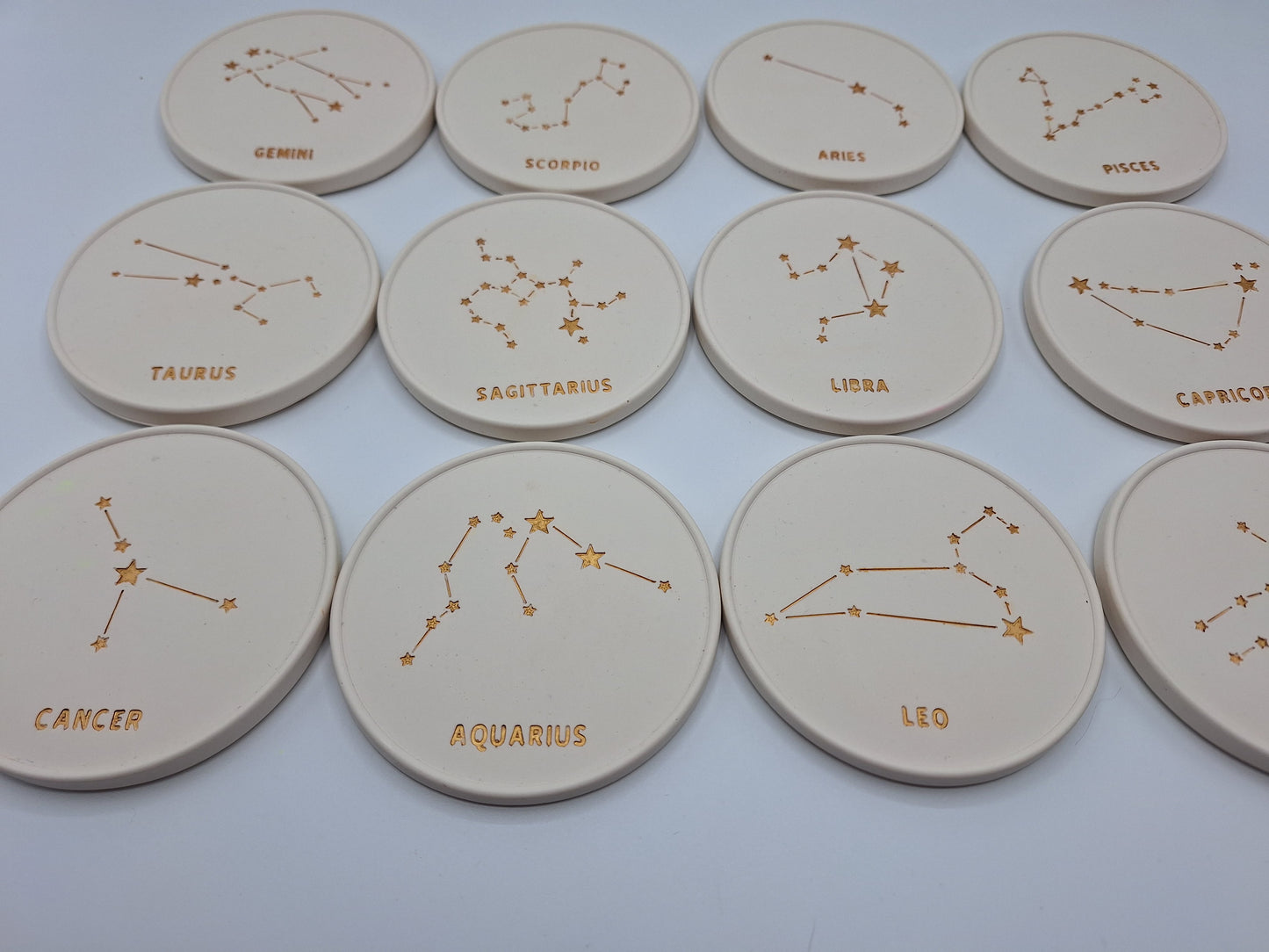 Handcrafted Jesmonite Astrology Coasters