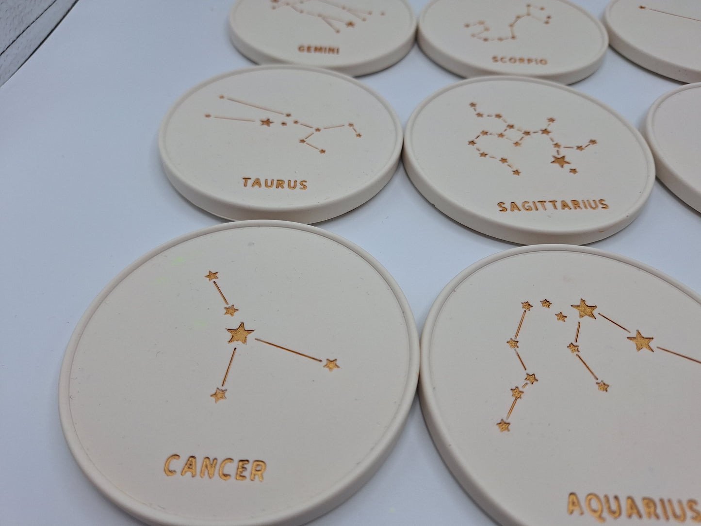 Handcrafted Jesmonite Astrology Coasters