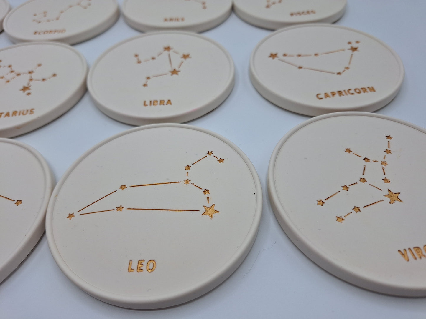 Handcrafted Jesmonite Astrology Coasters