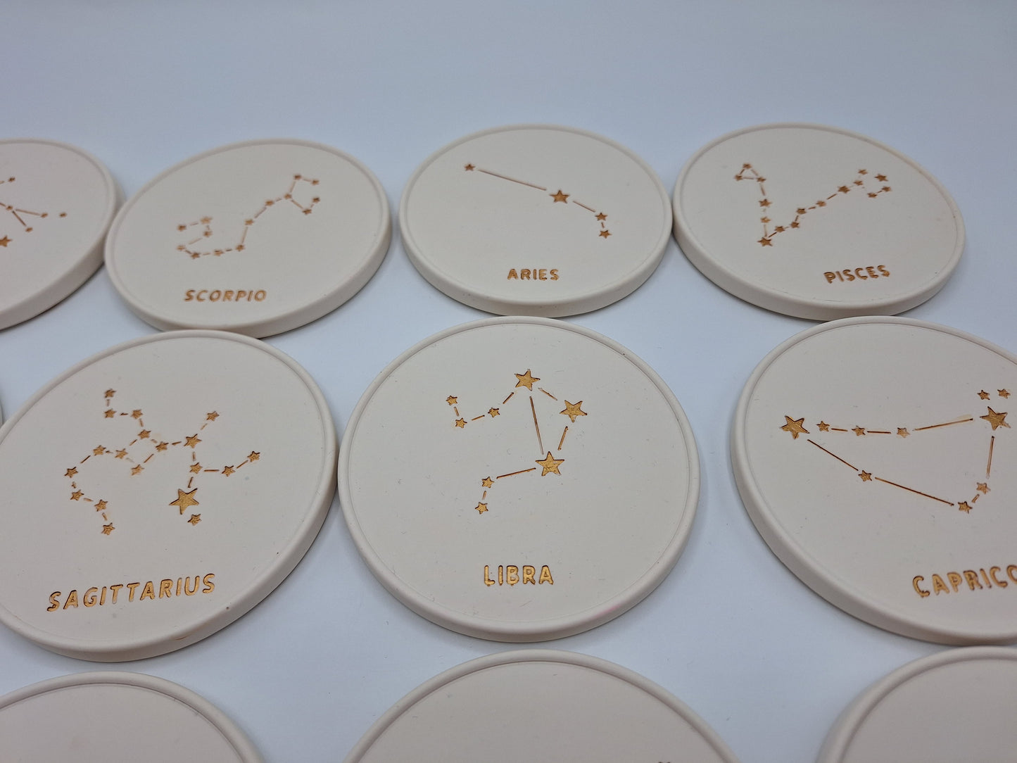 Handcrafted Jesmonite Astrology Coasters