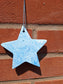 Starr in Blue Jesmonite 10cm Hanging Star Decoration