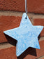 Starr in Blue Jesmonite 10cm Hanging Star Decoration