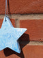 Starr in Blue Jesmonite 10cm Hanging Star Decoration