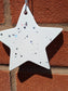 Starr White With Fairy Dust Jesmonite 10cm Hanging Star Decoration