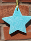 Starr in Green Jesmonite 10cm Hanging Star Decoration