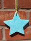 Starr in Green Jesmonite 10cm Hanging Star Decoration