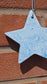 Starr in Blue Jesmonite 10cm Hanging Star Decoration