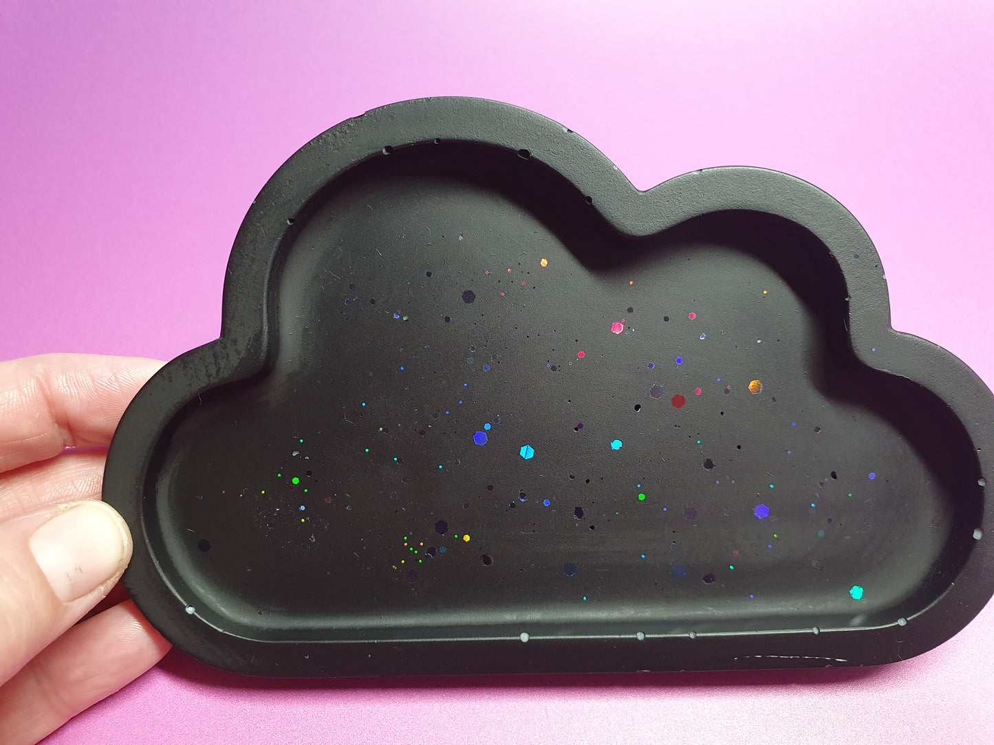 Celestia Jesmonite Cloud in Night Sky