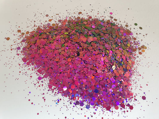 Pink Sunset Chameleon Chunky Glitter