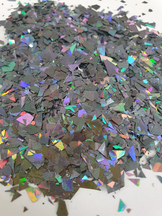 Carbon Holographic Mylar Flakes